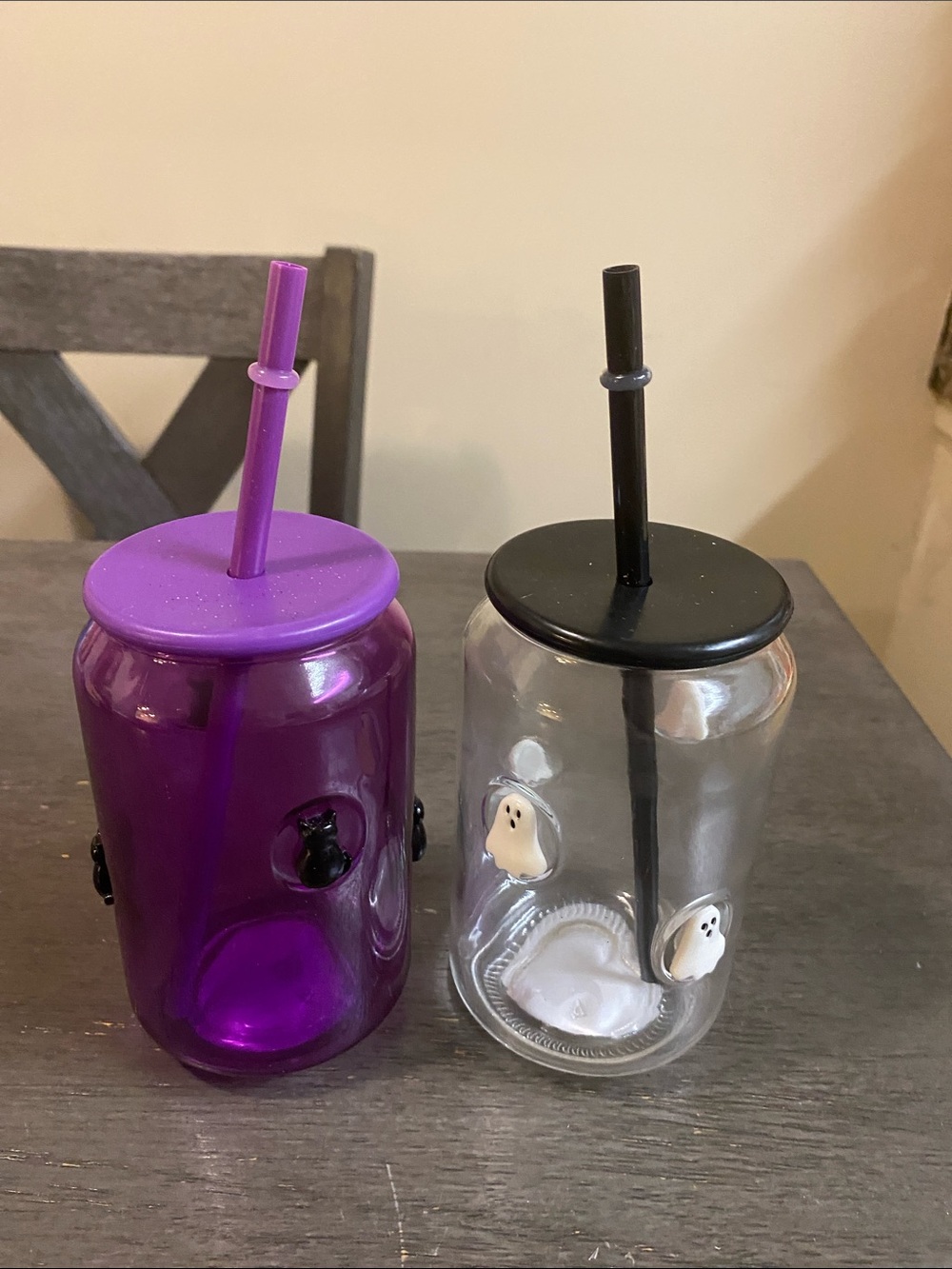 Cats & Ghosts Glass Jars